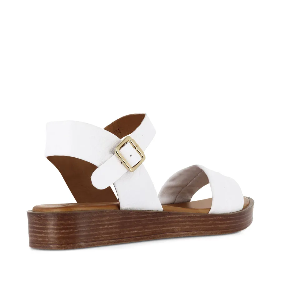 MASON - WHITE LEATHER Block Jog