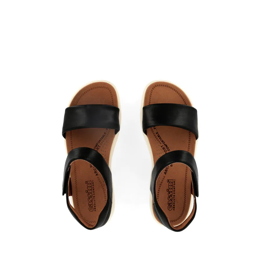 Breathable Flats MARMADUKE - BLACK LEATHER
