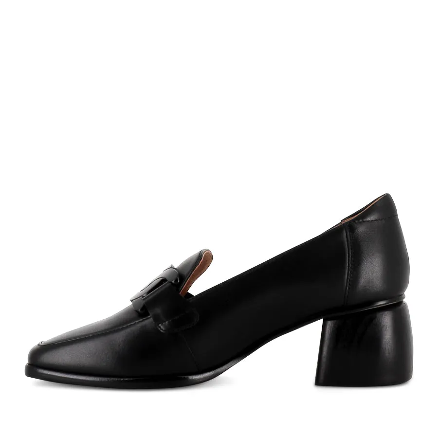 PADDLE - BLACK BLACK LEATHER Faux Leather Smart Casual