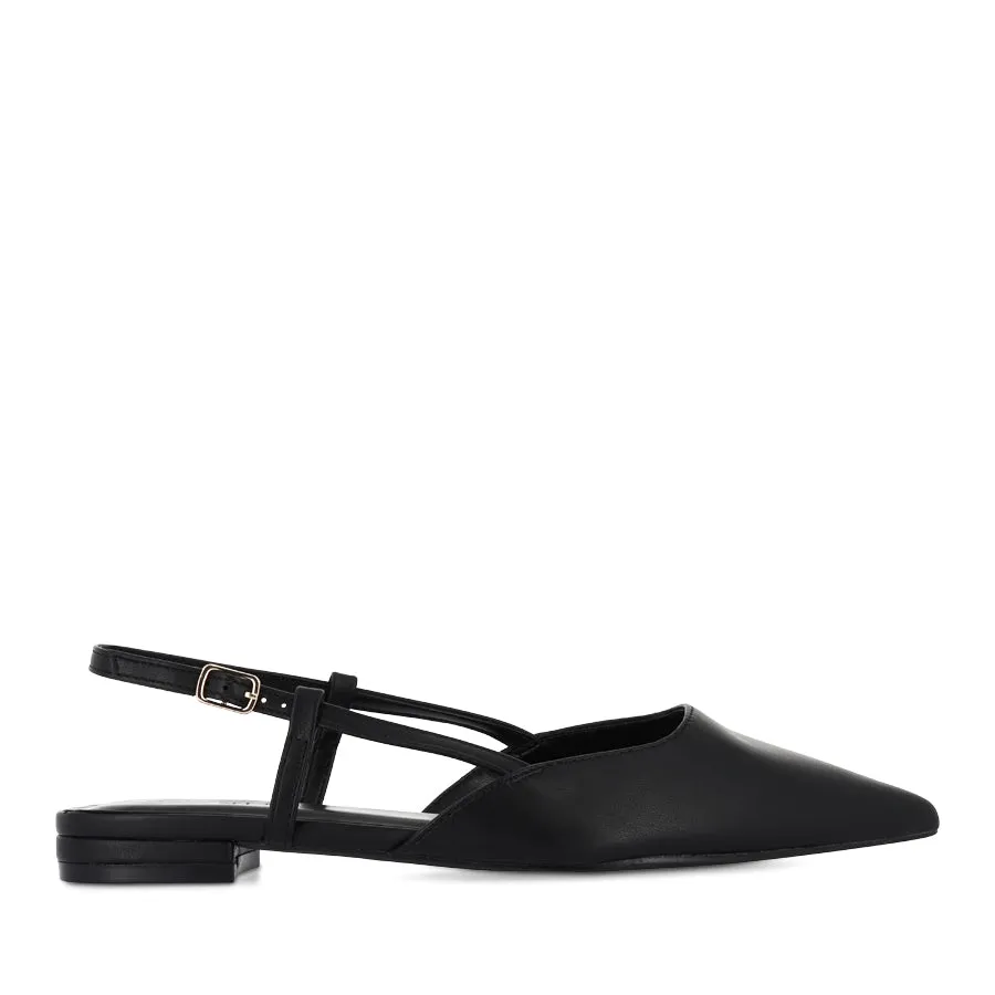 IVER - BLACK Light Sole Fashionable Flats Shoes