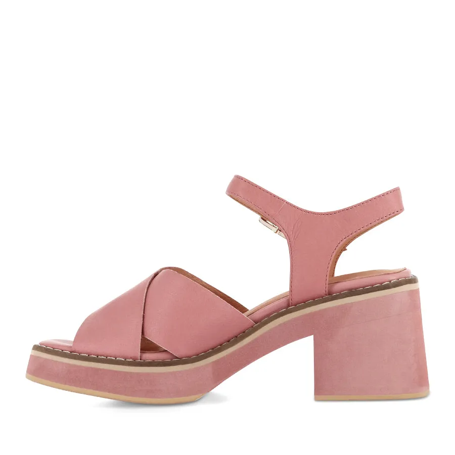 JEMI - PRETTY PINK LEATHER Run Step