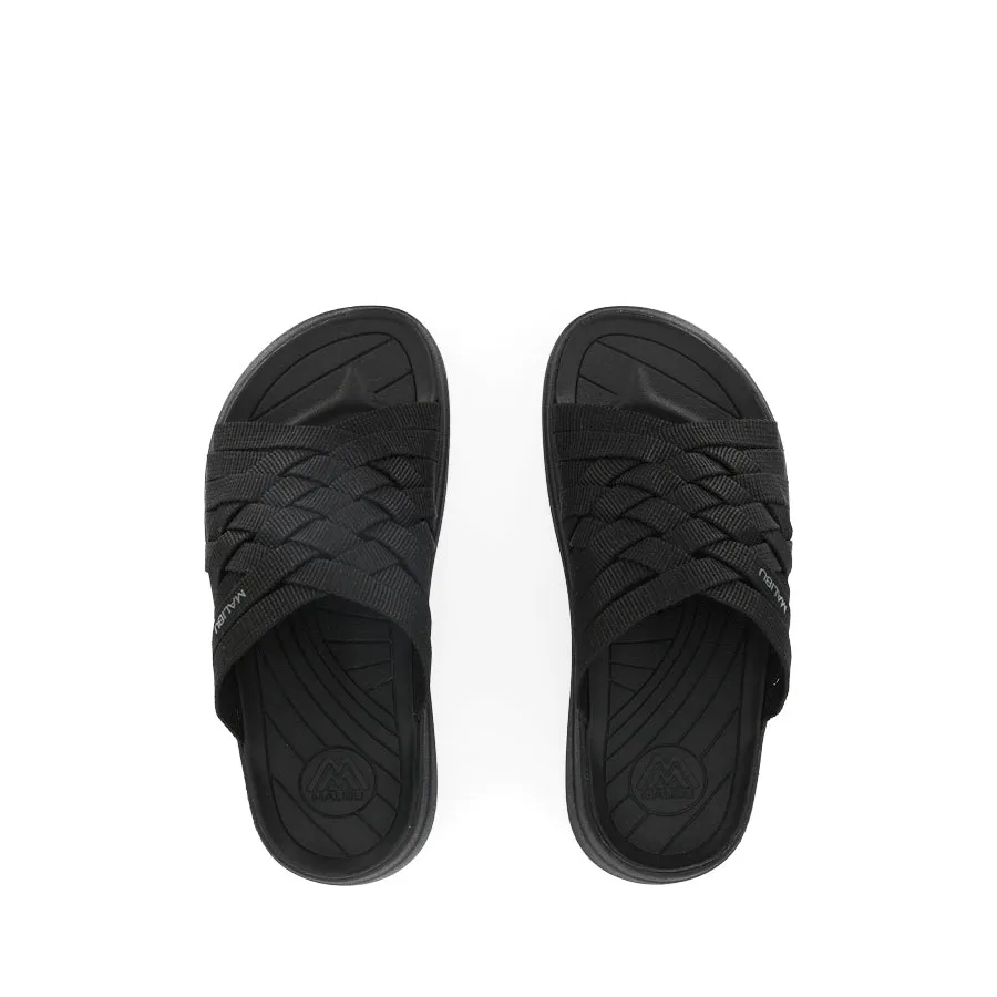 ZUMA - BLACK/BLACK POLYESTER Textured Surface Versatile