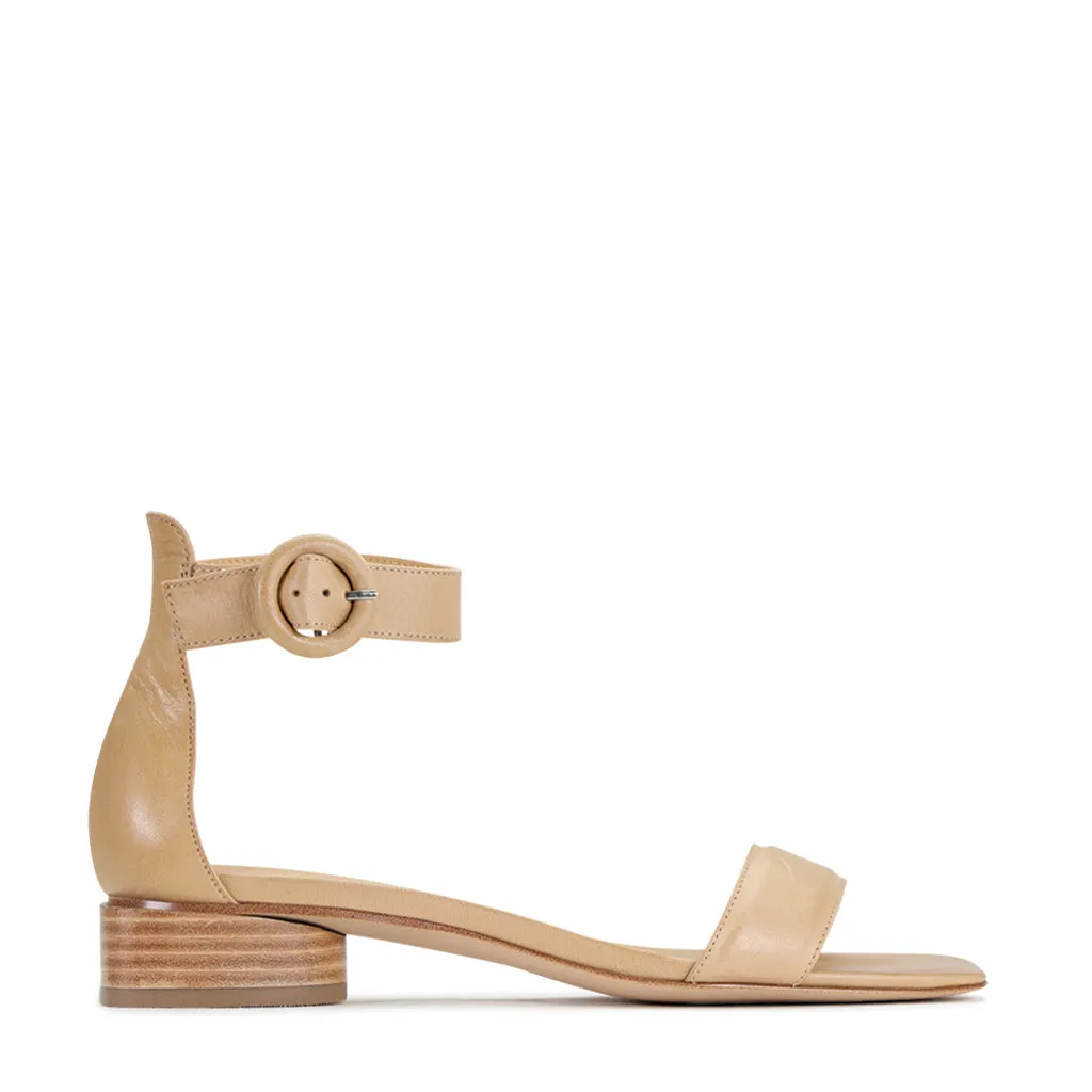 Peak Glow Breathable Cushioning Talsi Leather Sling Back Sandals