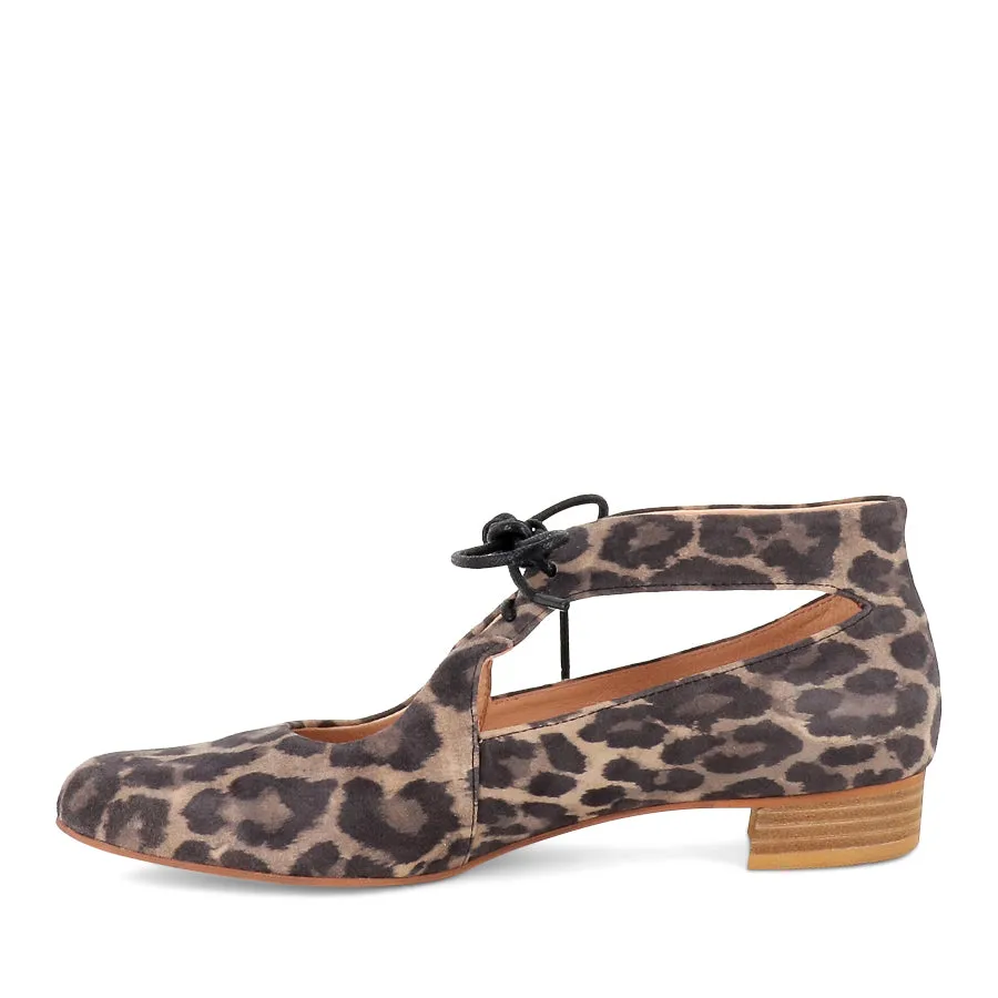 EWING - BLACK/CAMEL LEOPARD Garden Step