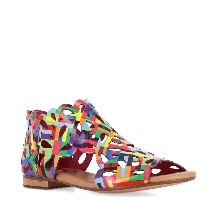 PIETRO - PINK STRIPE MULTI PATENT Stone Glow
