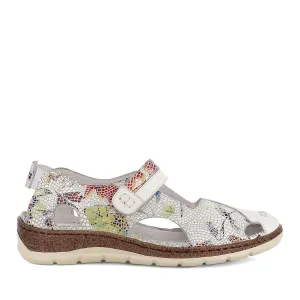 Relaxed Design Light Sole MOTTO - WHITE MULTI LEATHER