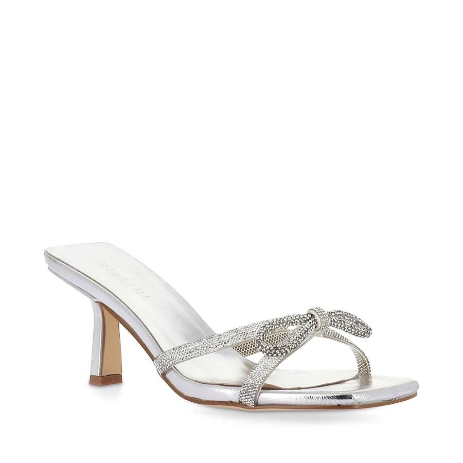 FABIA - SILVER METALLIC-DIAMANTE Shop Glow Foot Health Flats