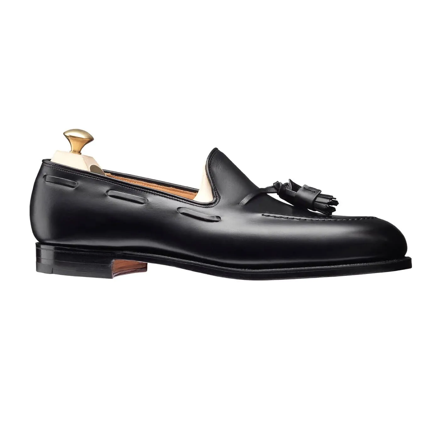 True Grip Braided Detail Cavendish Black Calf