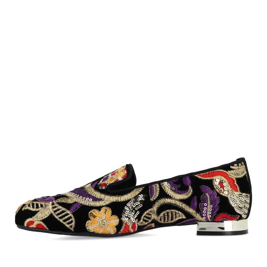 Stylish Grip Guard FAIRES - BLACK EMBROIDERY VELVET