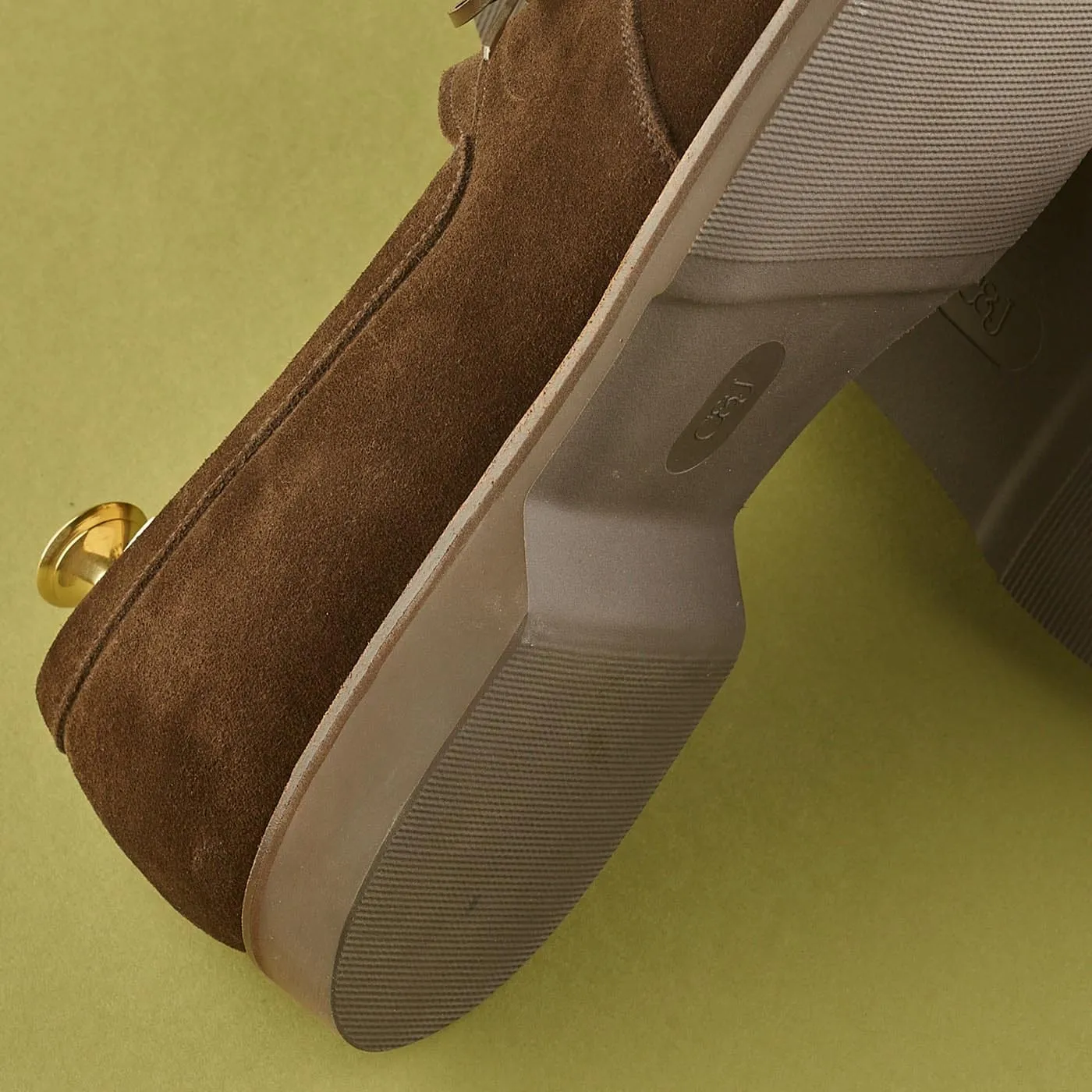 Networking Soft Leather Slip-ons Falmouth Dark Brown Suede