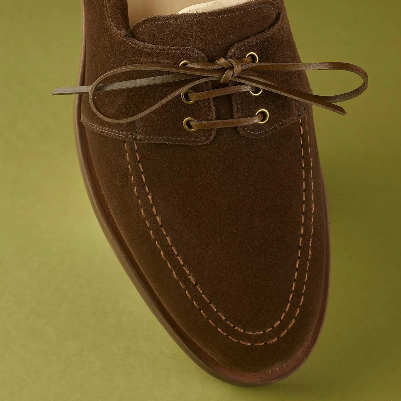 Flexible Cushioning Falmouth Dark Brown Suede