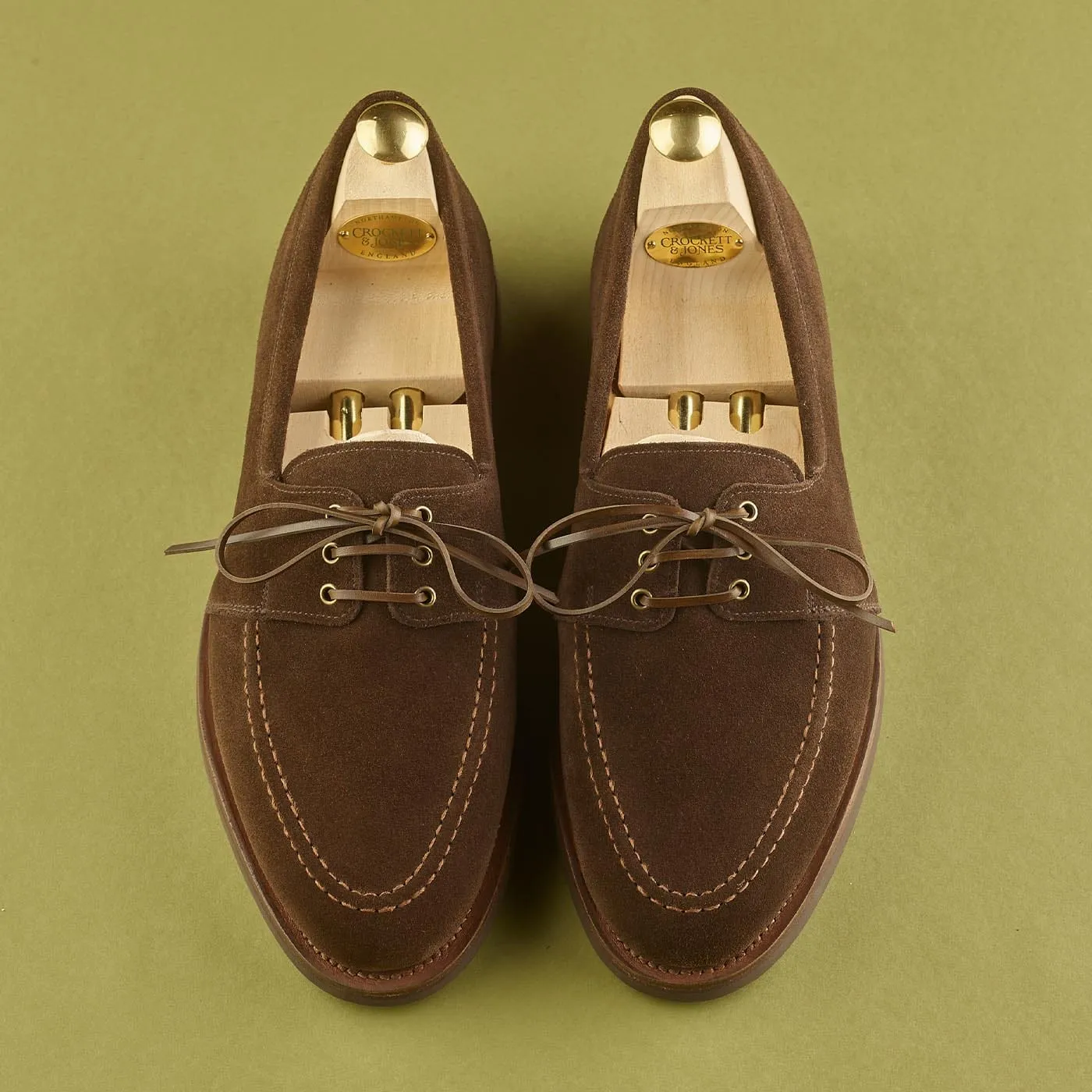 Falmouth Dark Brown Suede Easy Slip Air Step