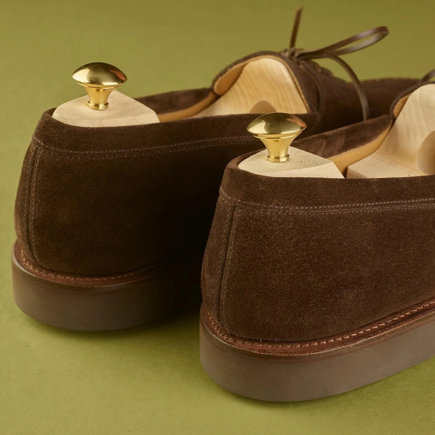 Falmouth Dark Brown Suede Travel Ready