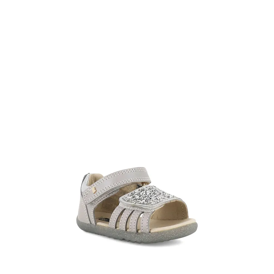 Practical And Stylish Footwear GEM STEP UP - SILVER SPARKLE LEATHER