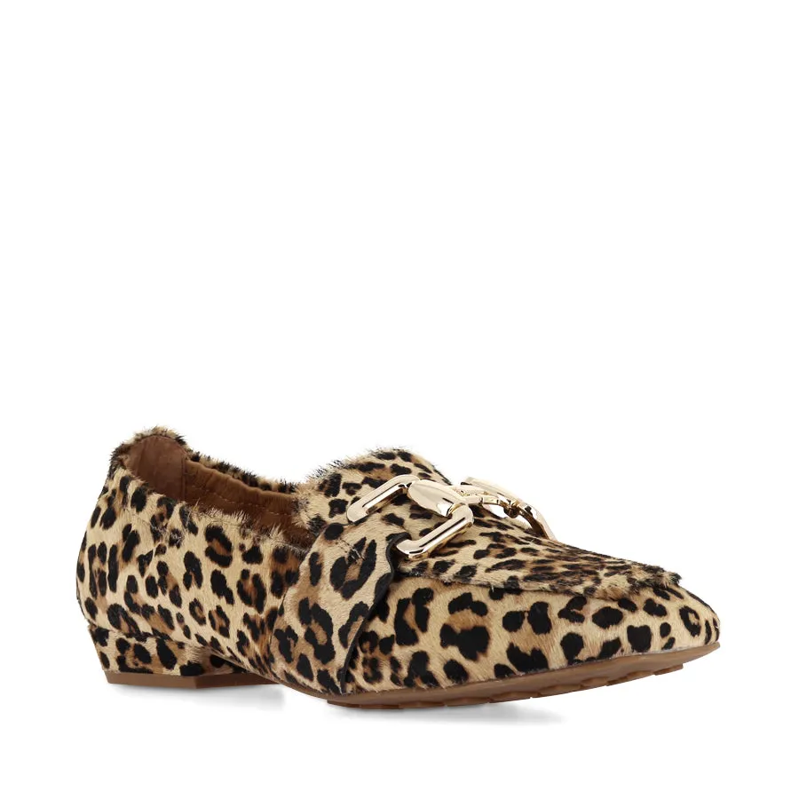 Reliable Cushioning Foot Clear BORGE - TAN LEOPARD
