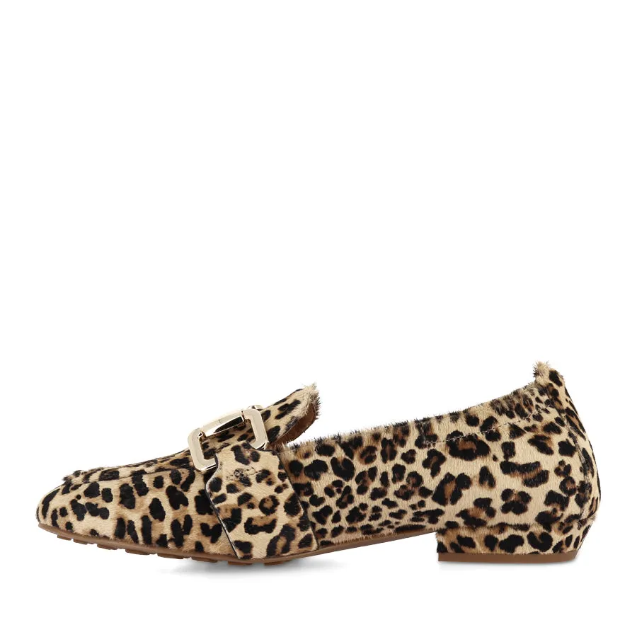 BORGE - TAN LEOPARD Comfortable Step Soft Insole Shoes