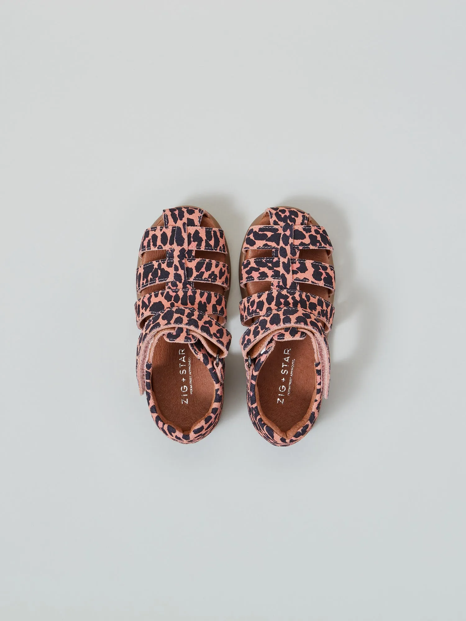 Snake Skin Every Step Cosmic Junior Closed-Toe Sandal Pink Animal