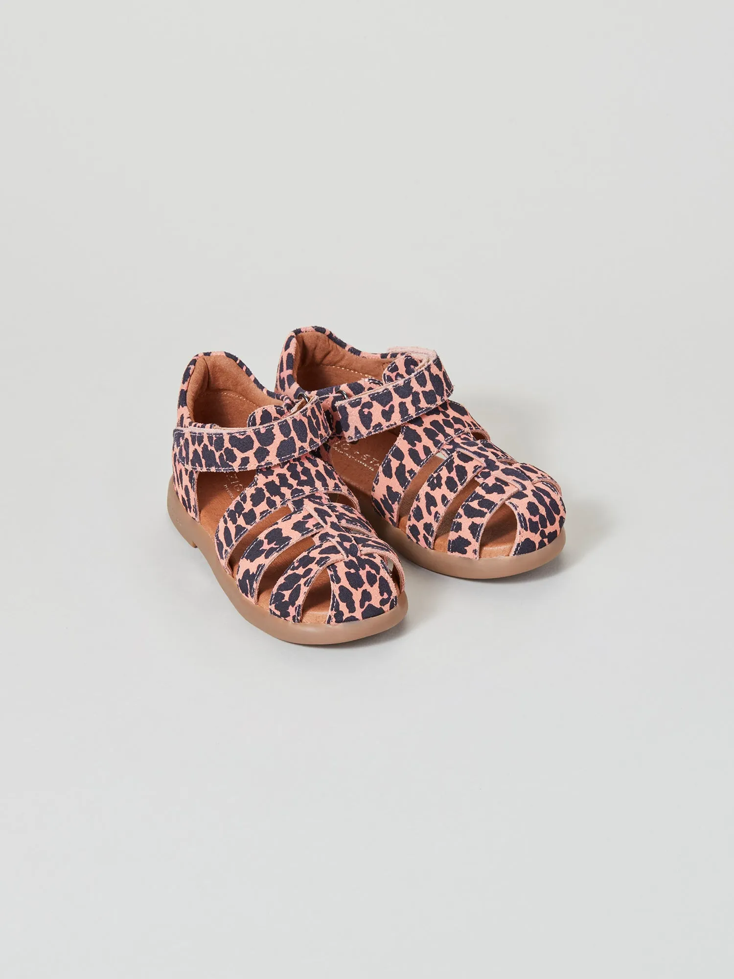 Purple Soft Cosmic Junior Closed-Toe Sandal Pink Animal