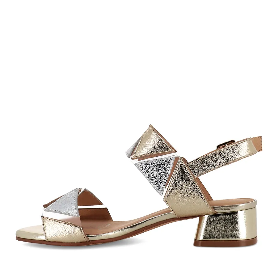 ASHBURY - GOLD SILVER MULTI LEATHER hypoallergenic