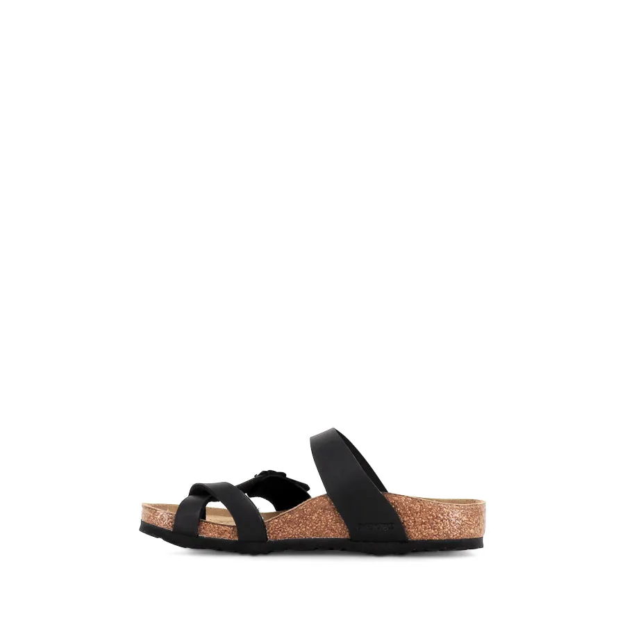MAYARI KIDS BIRKO-FLOR NARROW - BLACK Fashion Flip-flops Shore Style
