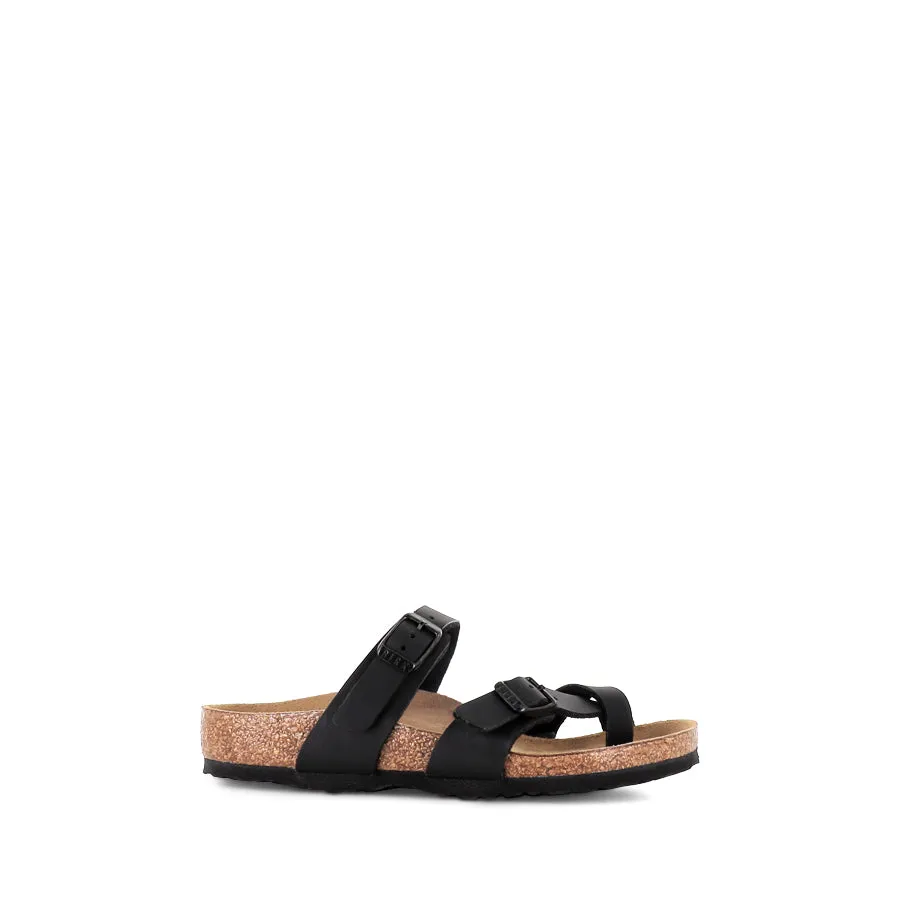 Contoured Canvas Upper MAYARI KIDS BIRKO-FLOR NARROW - BLACK