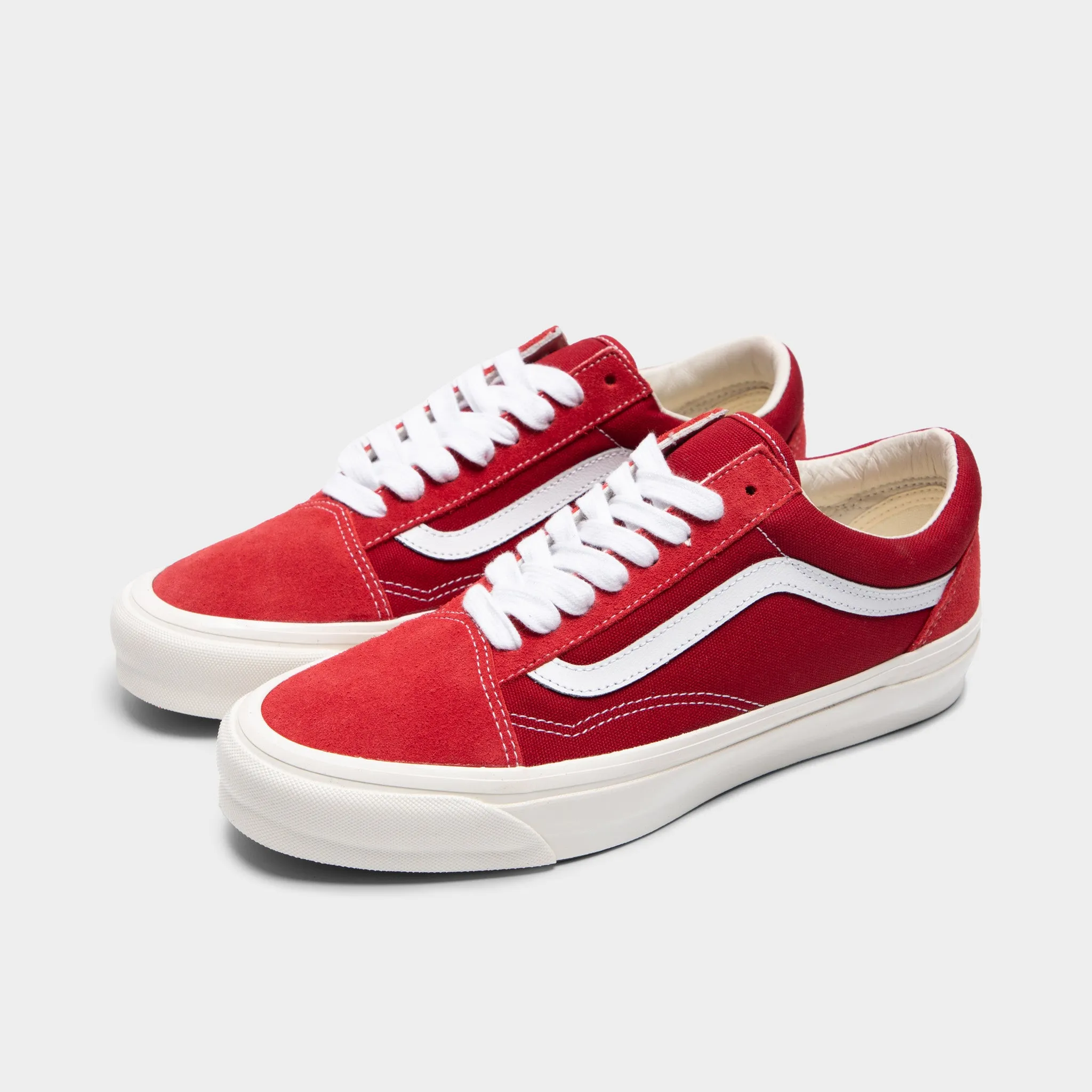 Vans LX Old Skool Suede Red / Red travelers' mules least trendy