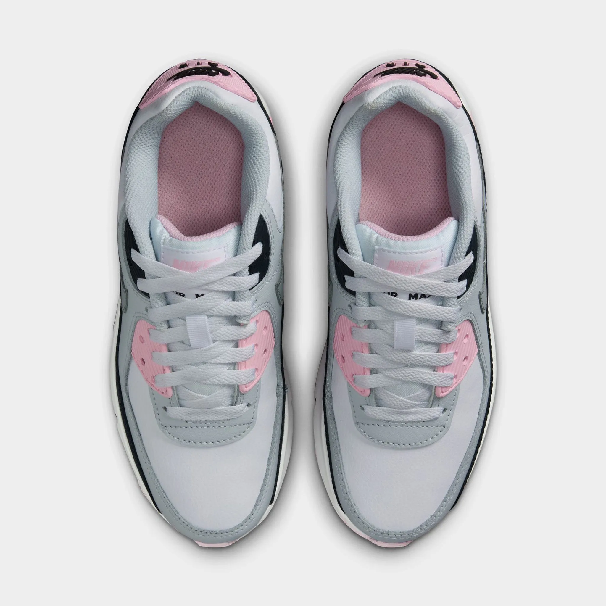 wide - fitting least work Nike Air Max 90 LTR GS White / Wolf Grey - Pink Foam