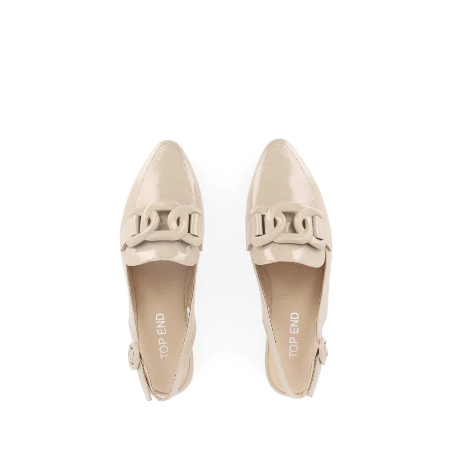 FAVILLAS - CAFE PATENT LEATHER Path Firm