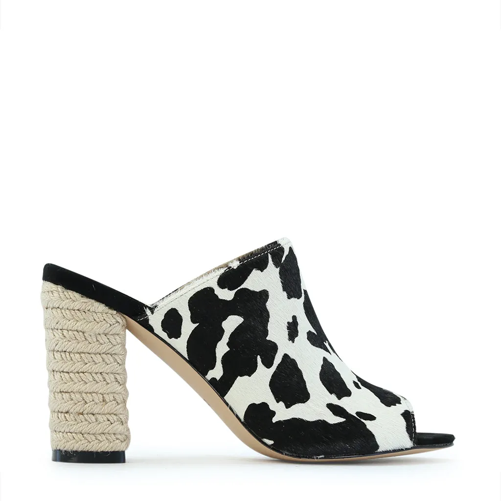 Leather Upper States Heeled Sandals