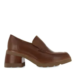 FIN - BRANDY LEATHER Premium Slip-on Comfort City Plaza