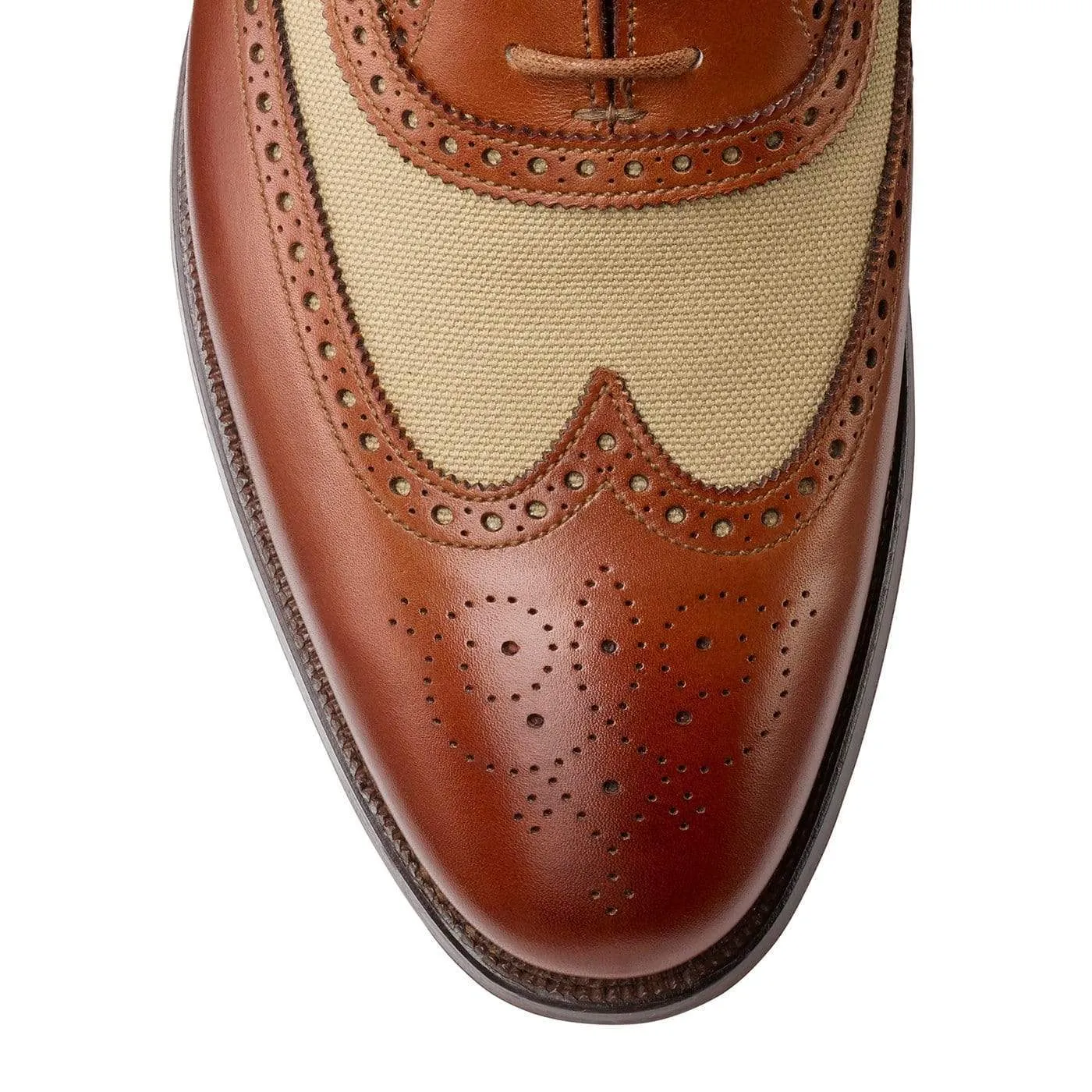 Gerrard 4 Mahogany Calf & Stone Canvas Timeless Performance