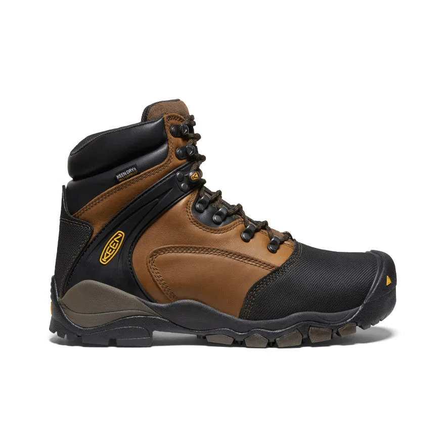 Men's Louisville 6" MET Waterproof Boot (Steel Toe)  |  Slate Black Sturdy materials