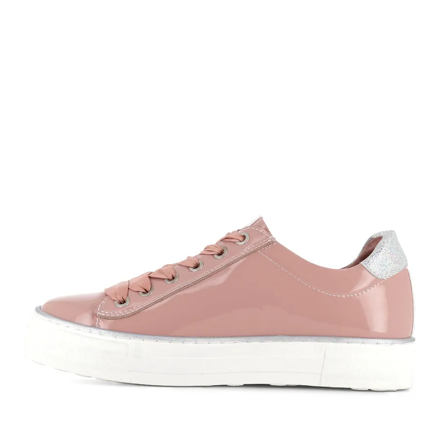 FINNI - PINK SILVER GLAM PATENT Tough Rubber retro look