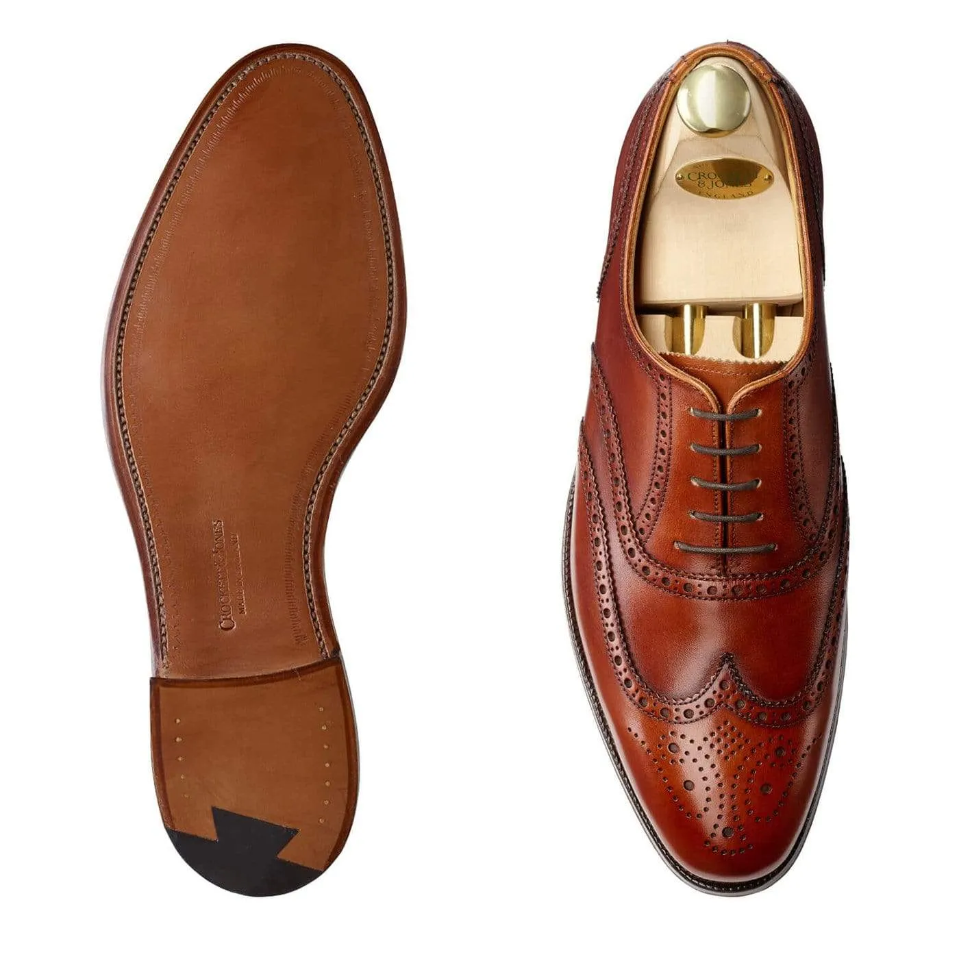 Sharp Finish Finsbury Chestnut Burnished Calf