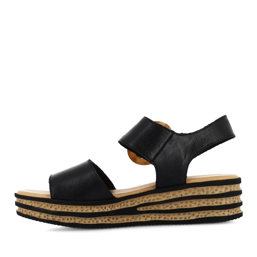 Light Balance CUBBIE - BLACK LEATHER