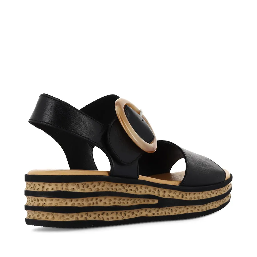 CUBBIE - BLACK LEATHER Modern Steps