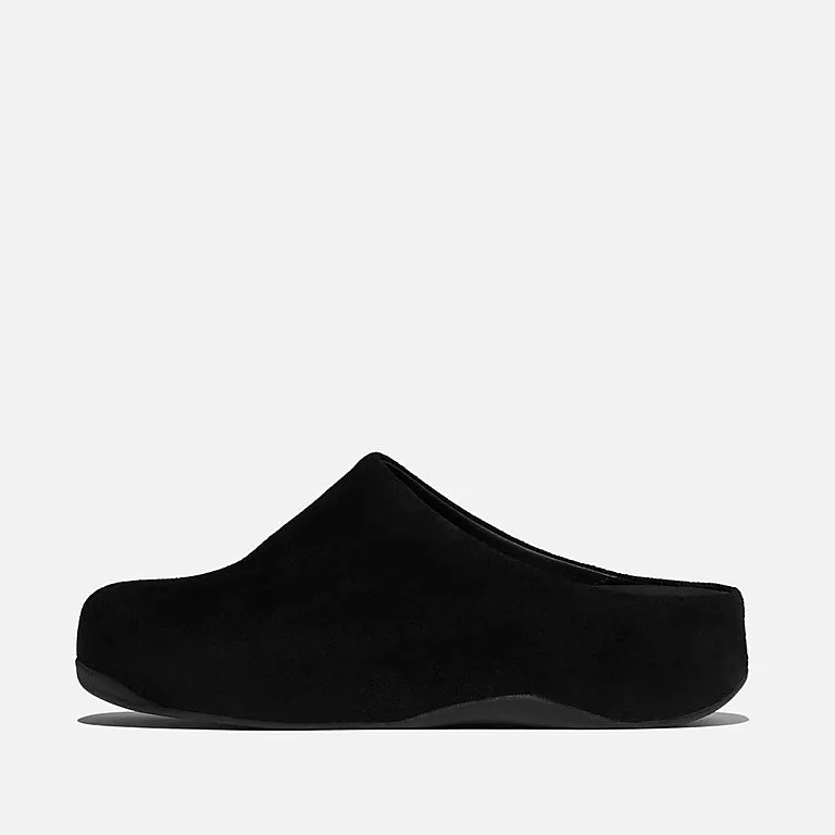 FITFLOP SHUV SUEDE CLOG - BLACK Comfort