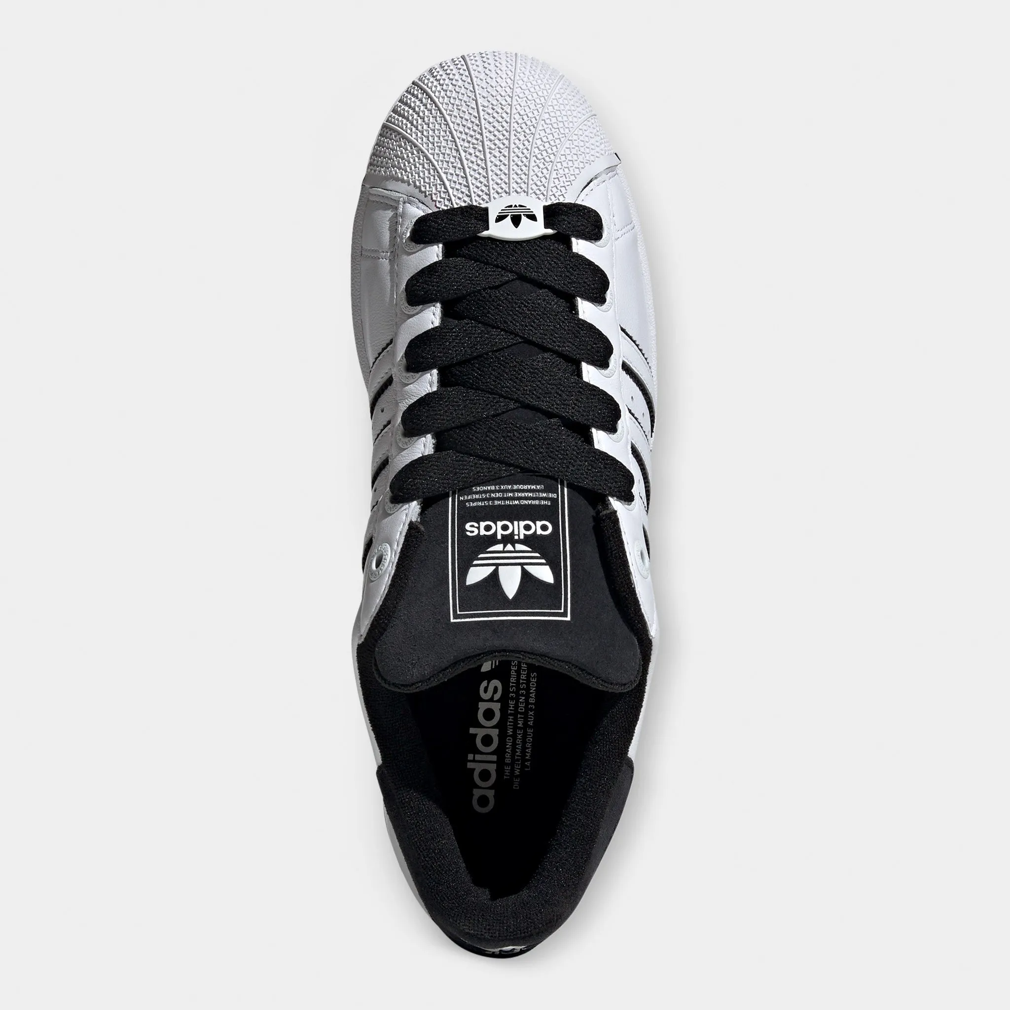 adidas Superstar II White / Black - White Lightweight Midsole Technology QuickDrying