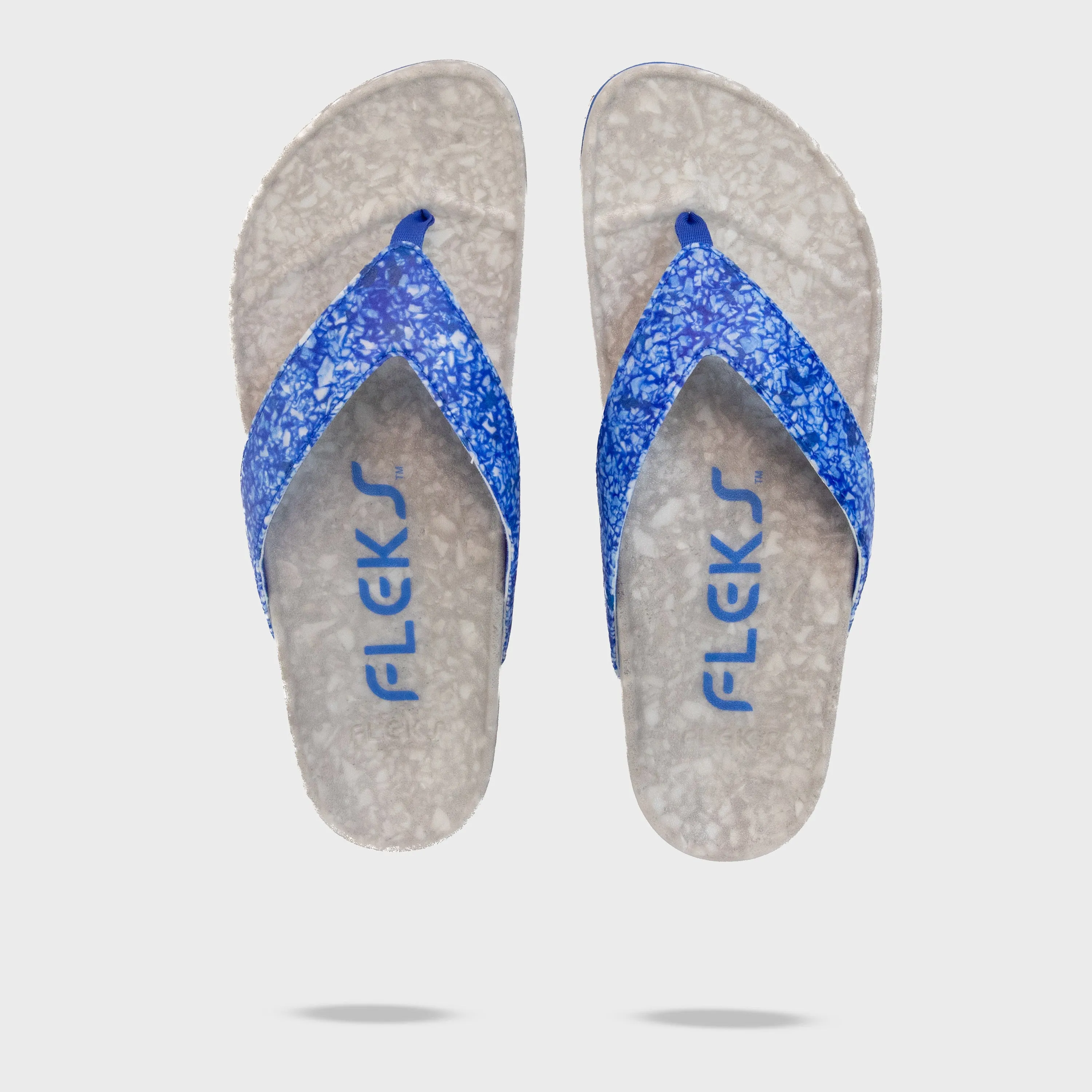 FLEKS THE WEST BEACH FLIP FLOP - SAPPHIRE BLUE Peace Mood