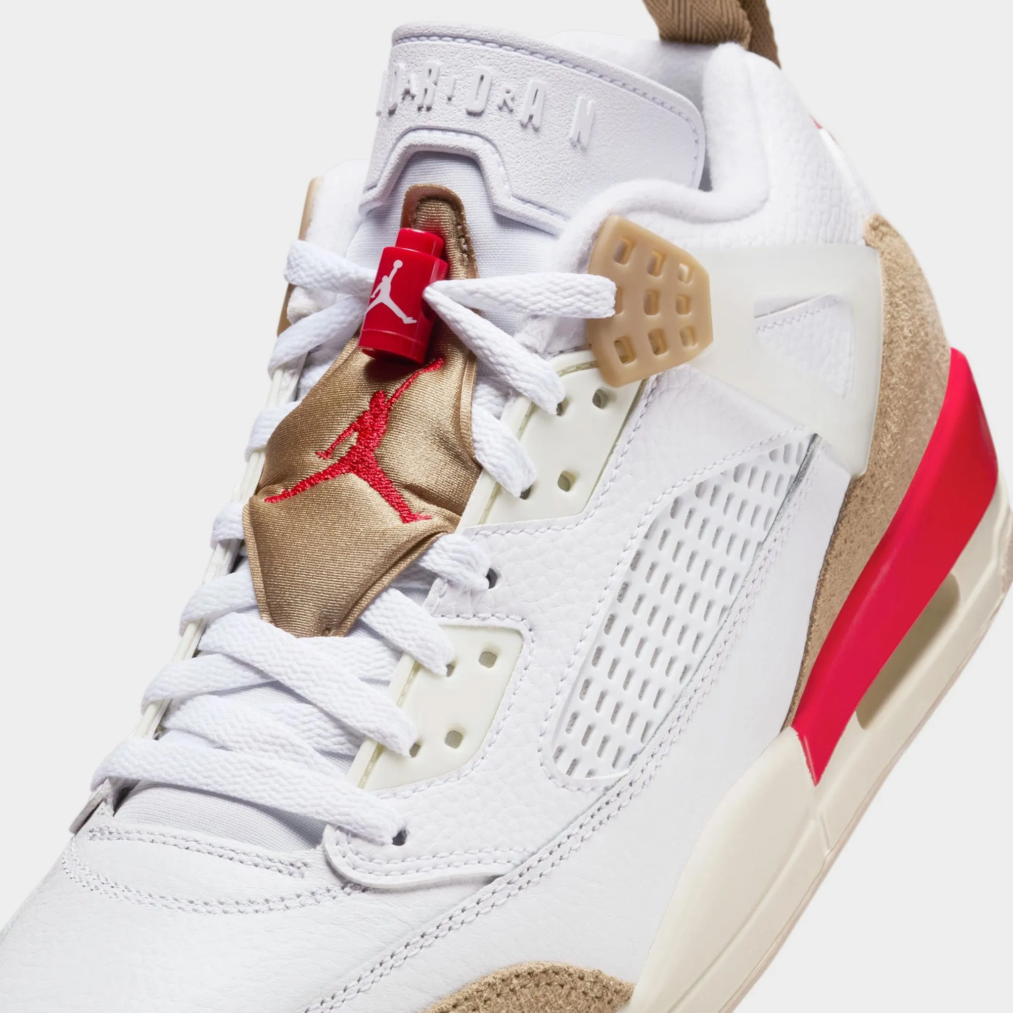 Sneaker Storage Durable Sole Jordan Spizike Low White / Fire Red - Desert Camo