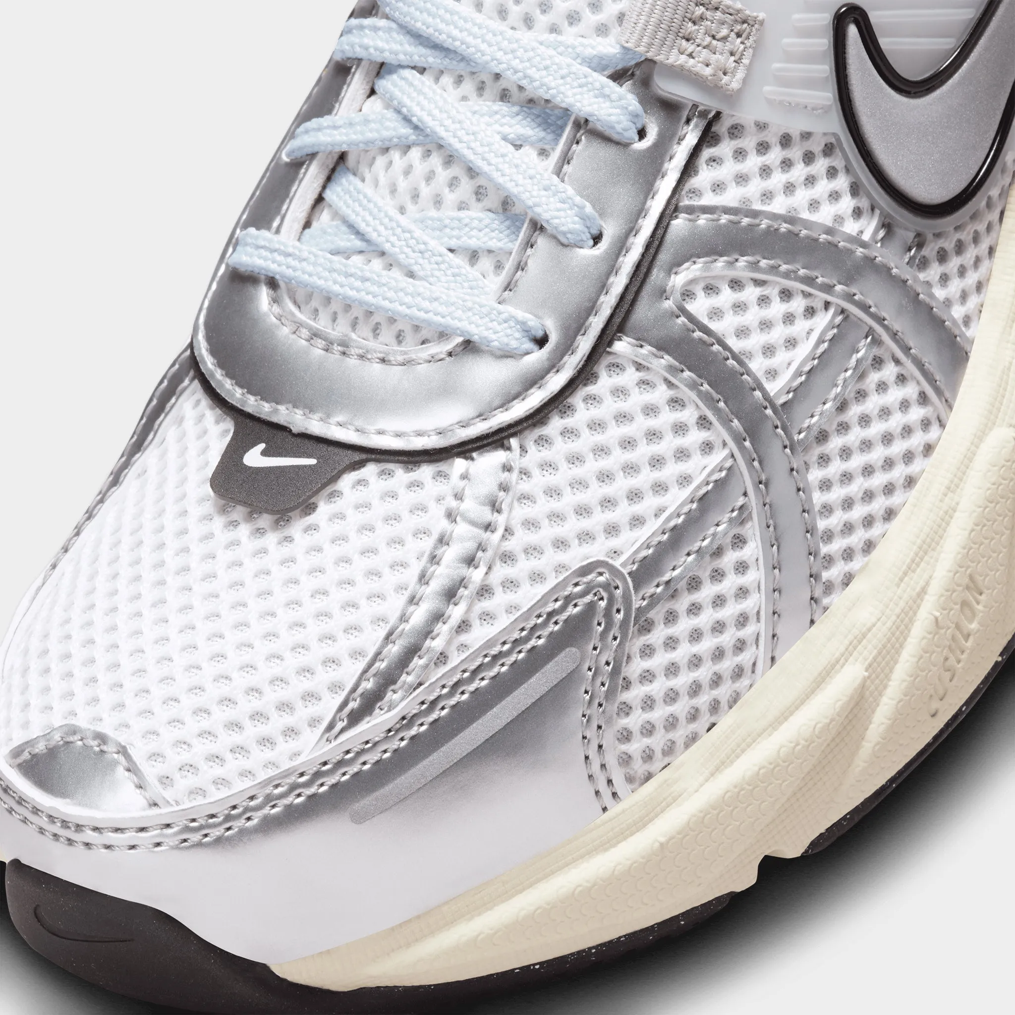 Nike Women's V2K Run Summit White / Metallic Silver Seam Free Upper