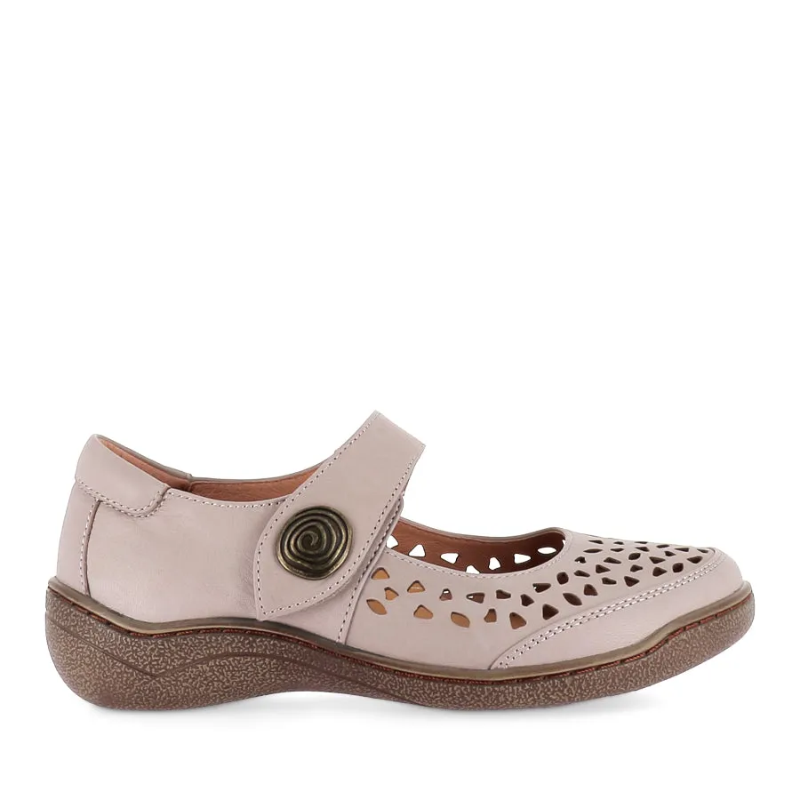 PIPER - STONE LEATHER Practical All-Day Wear Island Step
