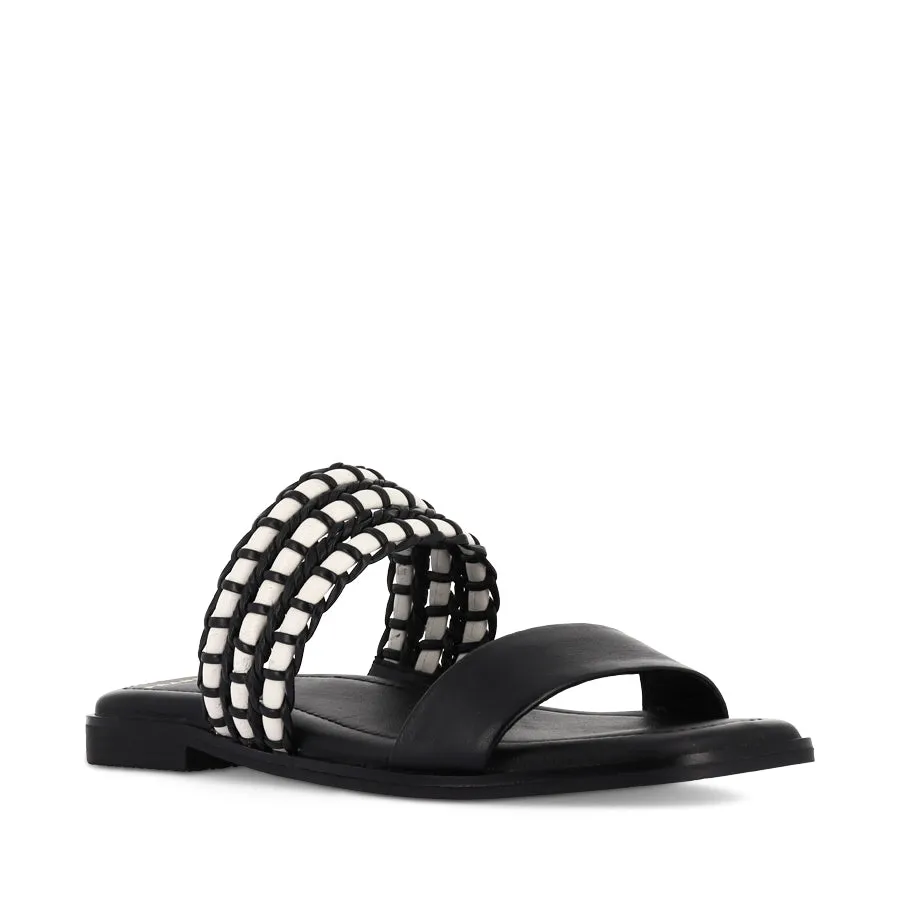 SLOANE - BLACK WEAVE LEATHER ShockDispersing Non Skid