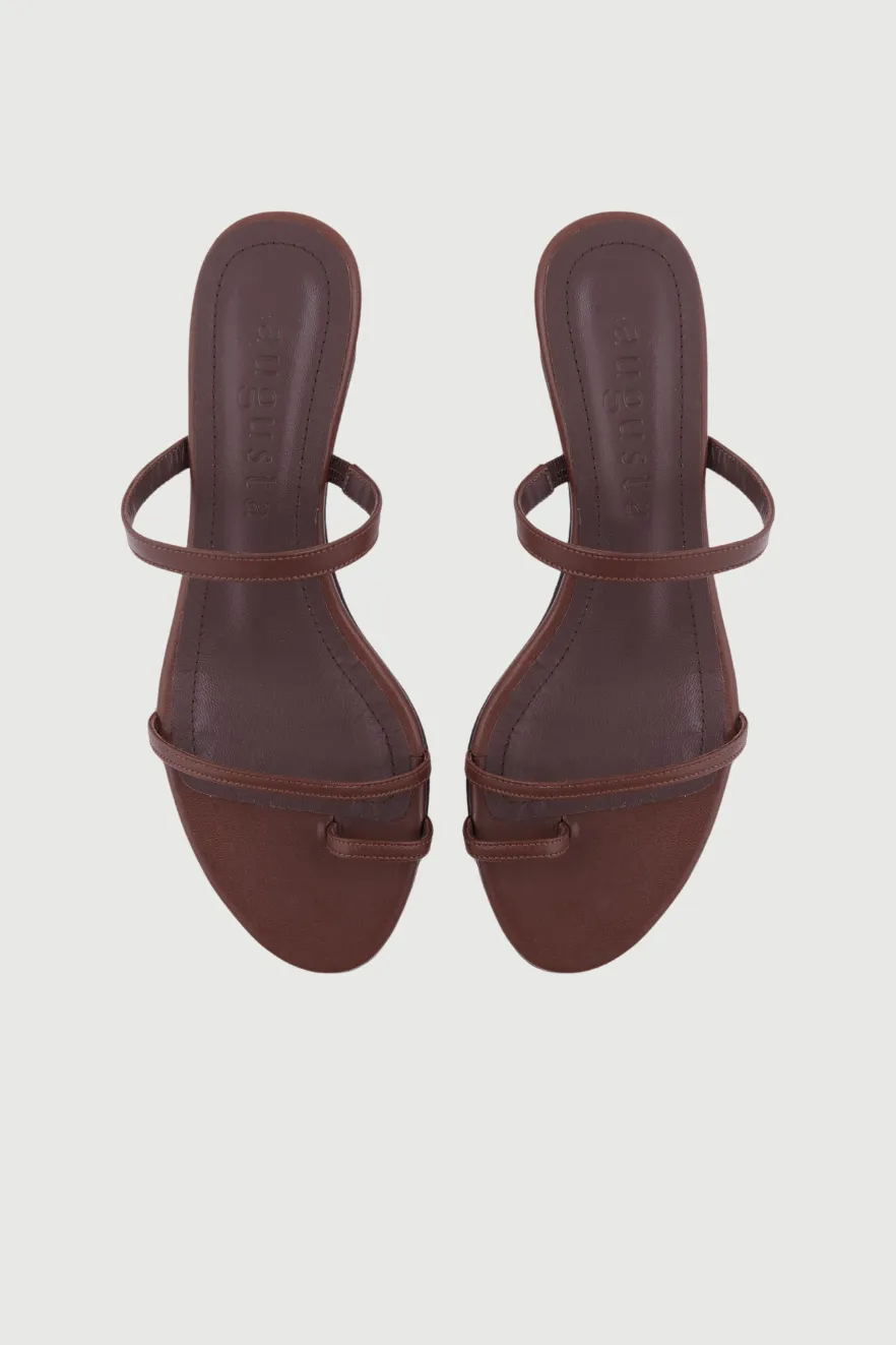 Cozy Sole TPU sole Daisy Sandals in Chocolate Leather