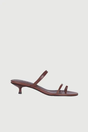 Daisy Sandals in Chocolate Leather Spa day Fashionable Touch