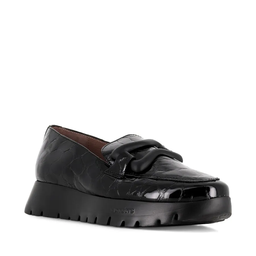 Self Love AMIRS A-2430 - BLACK CROC PATENT