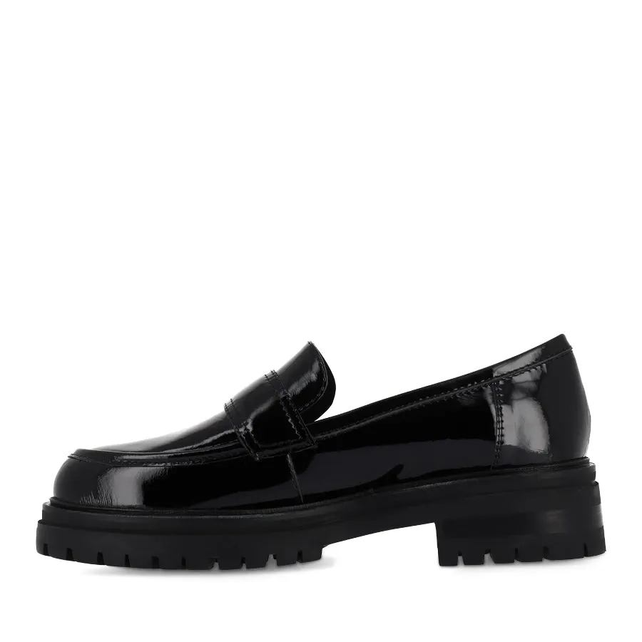 ALANTA - BLACK PATENT Slow Pace Casual Footwear Fit