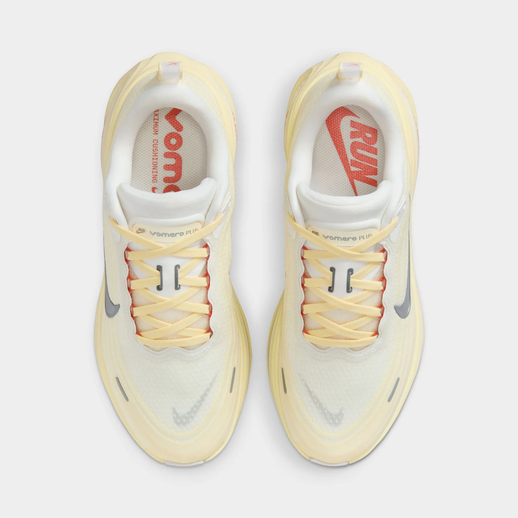 Durable durability Cushioning Pods Nike Women's Vomero Plus Summit White / Metallic Silver - Alabaster