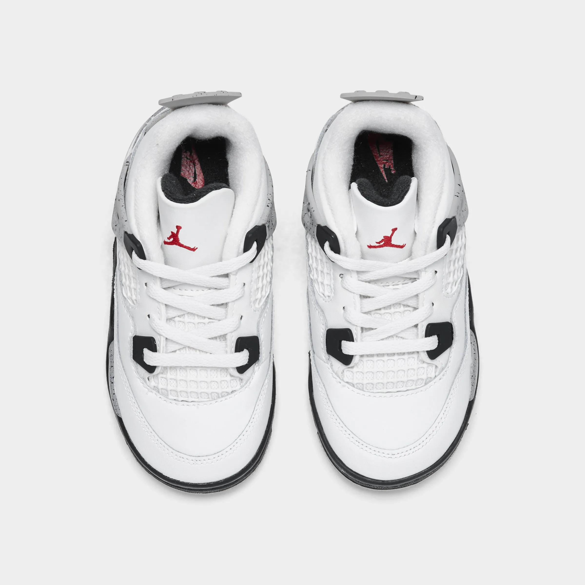 Court Time Ready Jordan 4 Retro OG TD Summit White / Fire Red - Cement Grey