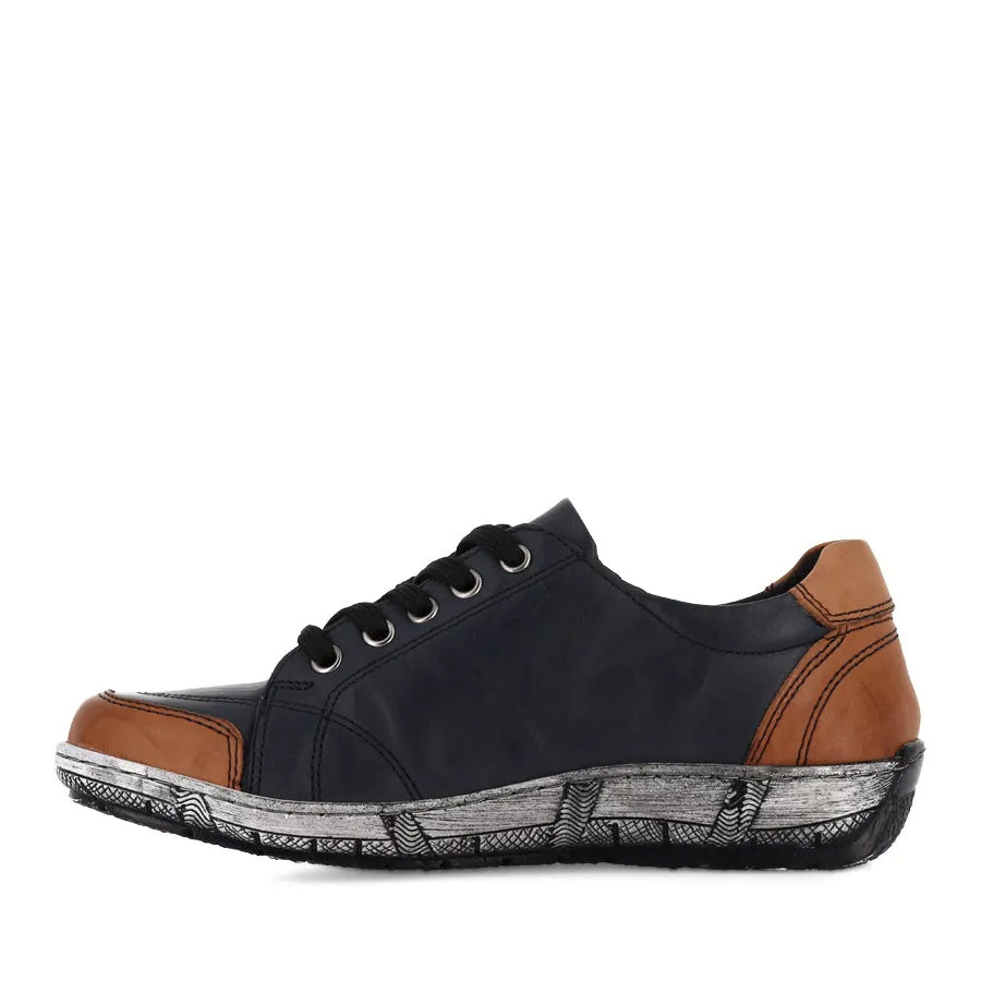CP656-50 - NAVY MULTI LEATHER Adaptive Heel Cradle